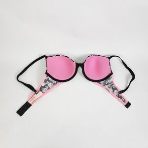 PINK Victoria's Secret Intimates & Sleepwear - Victoria's Secret pink black floral bra underwire PINK Victoria's Secret Intimates & Sleepwear - Victoria's Secret pink black floral bra underwire